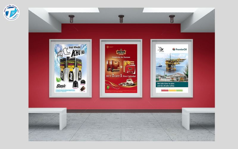 PP có keo ứng dụng làm poster quảng cáo, banner treo tường